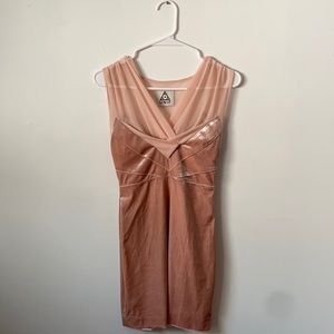 UNIF Velvet Shimmer Mini Dress